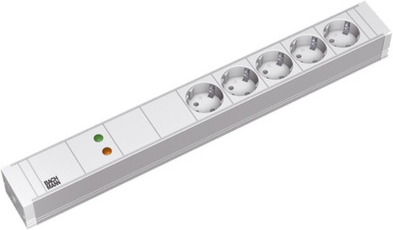 Bachmann 5x Schuko, 2m 5AC outlet(s) 2m Grey power extension