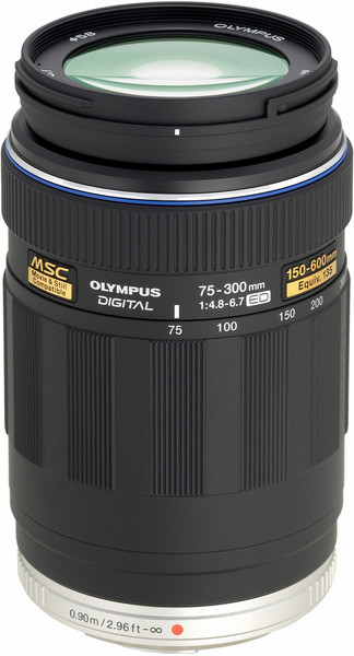 Olympus M.ZUIKO DIGITAL ED 75-300mm 1:4.8-6.7 Беззеркальный цифровой фотоаппарат со сменными объективами Super telephoto lens Черный