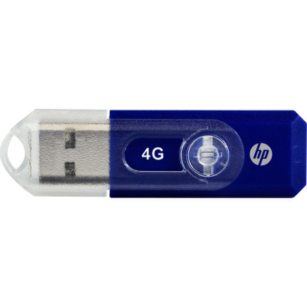 HP LP397LA 4ГБ USB 2.0 Type-A Синий USB флеш накопитель
