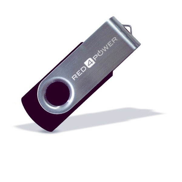 Red4Power 16GB USB-Stick 16ГБ USB 2.0 Черный, Cеребряный USB флеш накопитель