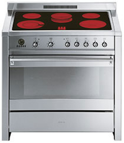 Smeg A1C-7 Freestanding Induction hob A Stainless steel cooker