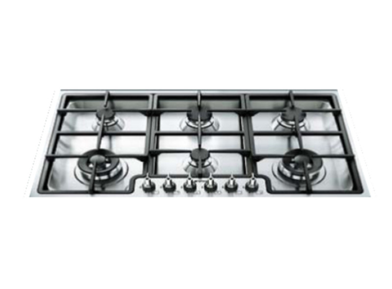 Smeg PGF96BE built-in Gas Stainless steel hob