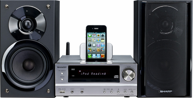 Sharp XL-HF401PH Mini set 100W Black,Silver home audio set