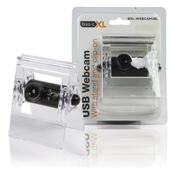 basicXL BXL-WEBCAM2BL 640 x 480пикселей USB 2.0 Черный вебкамера