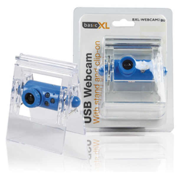 basicXL BXL-WEBCAM2BU 640 x 480пикселей USB 2.0 Синий вебкамера