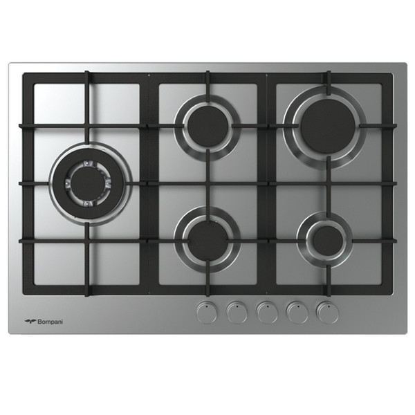 Bompani BO293NA/N built-in Gas Black,Stainless steel hob