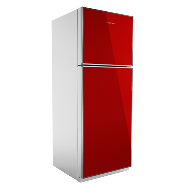 Bompani BOK460R/E Отдельностоящий 324л 99л A+ Красный, Нержавеющая сталь холодильник с морозильной камерой