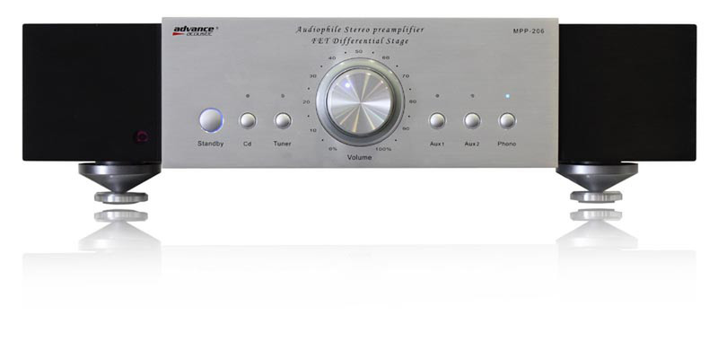 Advance Acoustic MPP 206 Haus Verkabelt Schwarz, Weiß Audioverstärker