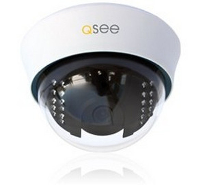 Q-See QSC211D indoor Dome Black,White surveillance camera