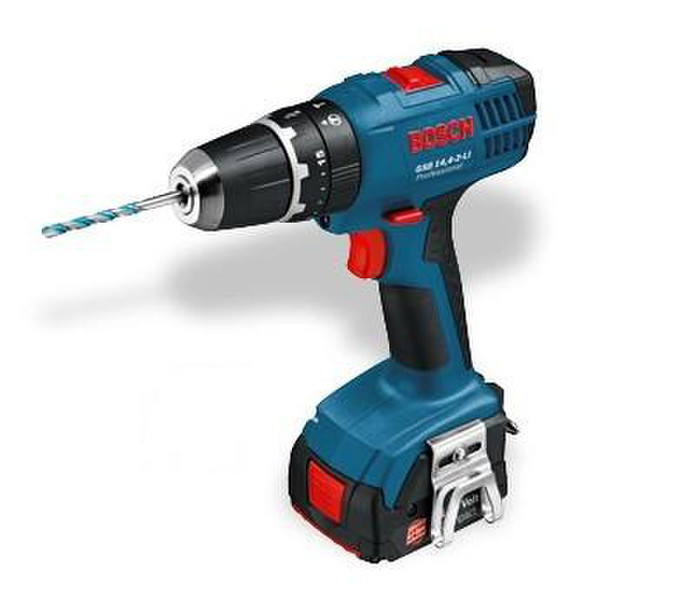 Bosch GSB 14,4-2-LI Handbohrmaschine Lithium-Ion (Li-Ion) 1.3Ah 1400g Schwarz, Blau, Metallisch, Rot