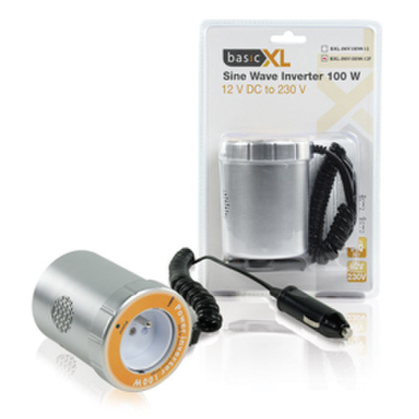 basicXL BXL-INV100W12F Авто 100Вт Cеребряный адаптер питания / инвертор