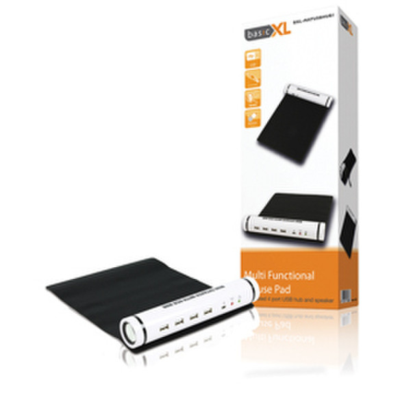basicXL BXL-MATUSBHUB1 Black,White mouse pad