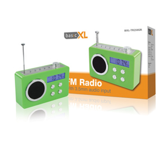 basicXL BXL-TR250GR Портативный Цифровой Зеленый радиоприемник