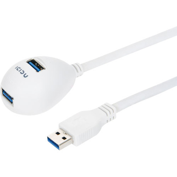ICIDU USB 3.0 Dock 1.8m USB A USB A White
