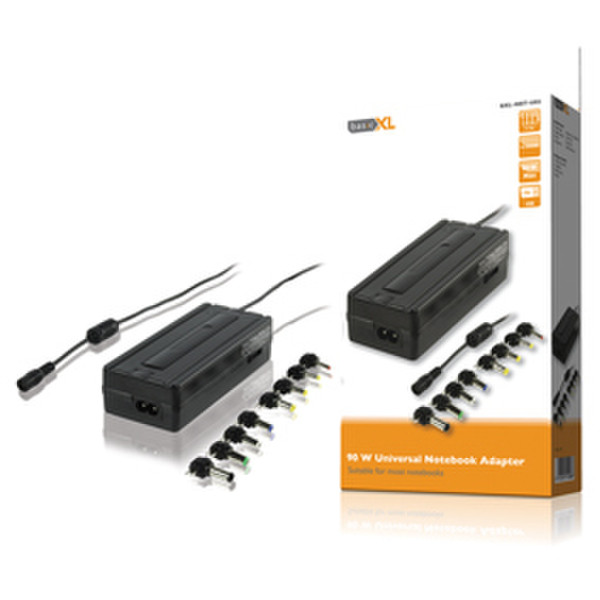 basicXL BXL-NBT-U02 Для помещений 90Вт Черный адаптер питания / инвертор