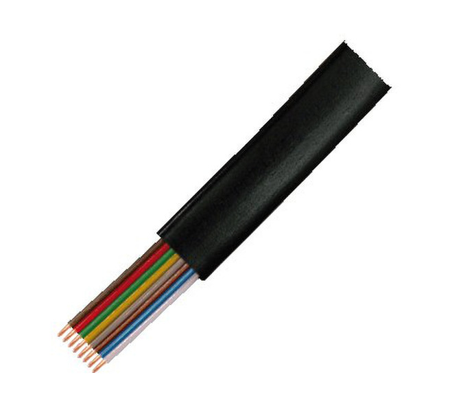 LogiLink CM08 100m Black telephony cable