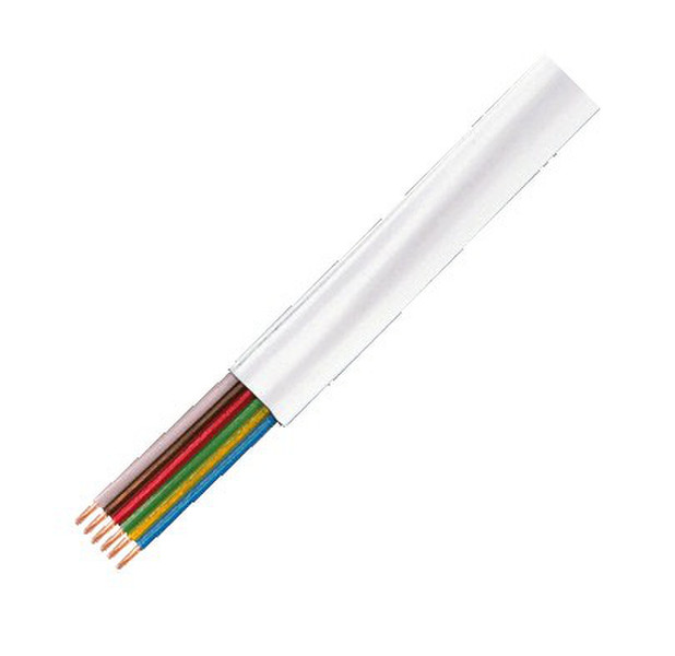 LogiLink CM06W 100m White telephony cable