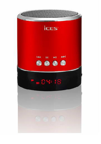 Ices IXBB-010 Mono portable speaker 3Вт Стандартный Красный