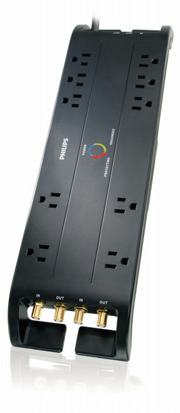 Philips SPP5107G/37 10AC outlet(s) 1.8m Black surge protector