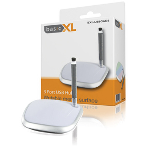 basicXL BXL-USBGAD8 480Mbit/s Silver,White