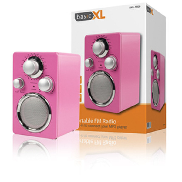 basicXL BXL-TR20 Portable Analog Pink