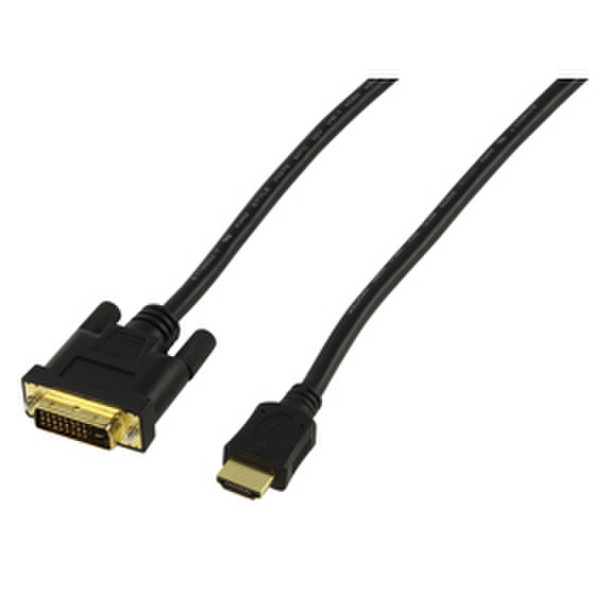 Valueline 1.5m HDMI-A/DVI-D 1.5м HDMI DVI-D Черный
