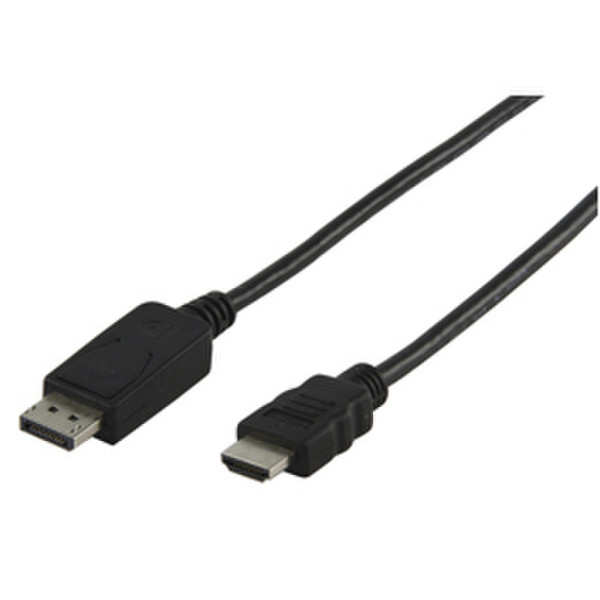 Valueline 1.8m DP/HDMI M/M 1.8m DisplayPort HDMI Black video cable adapter