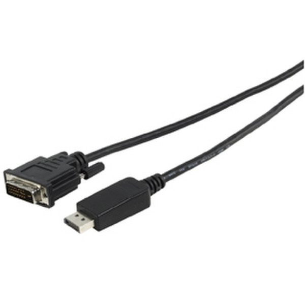Valueline 3m DP/DVI-D M/M 3м DisplayPort DVI-D Черный адаптер для видео кабеля