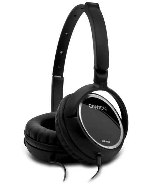 Canyon CNR-HP5B Ohraufliegend Kopfband Schwarz Kopfhörer