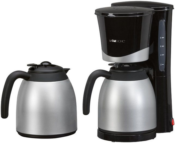Clatronic KA 3328 Drip coffee maker 10cups Black,Stainless steel
