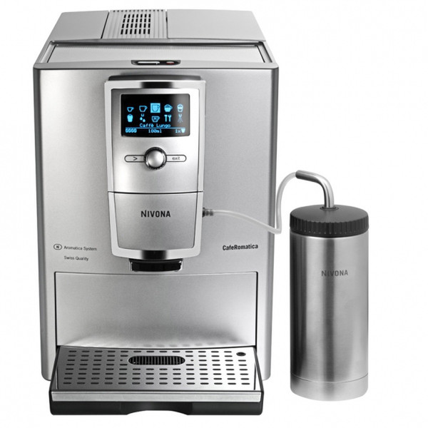 Nivona CafeRomatica 855 Espresso machine 1.8л Хром, Cеребряный