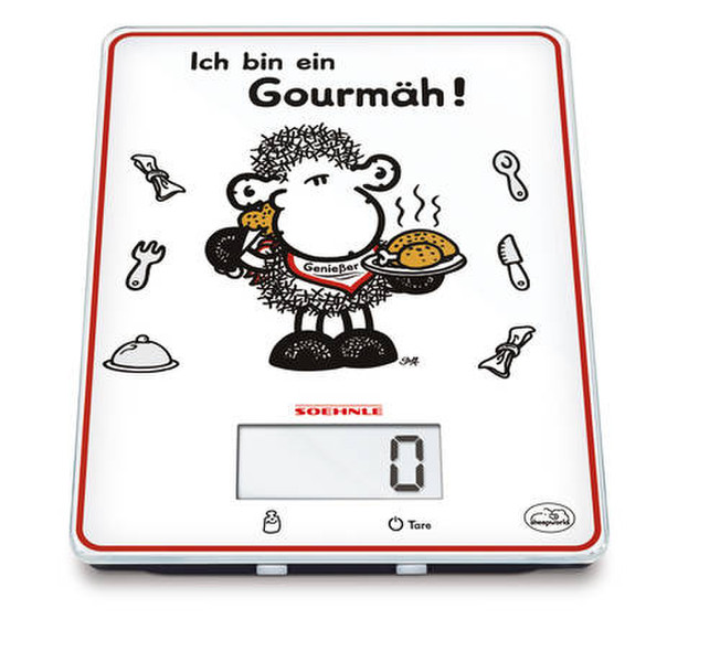 Soehnle Sheepworld Gourmäh Electronic kitchen scale Weiß