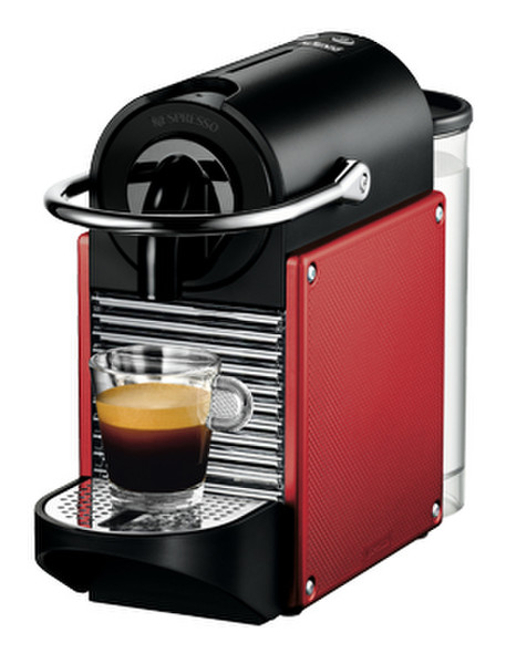 DeLonghi Pixie EN 125.R Freistehend Halbautomatisch Pad-Kaffeemaschine 0.7l 10Tassen Schwarz, Rot