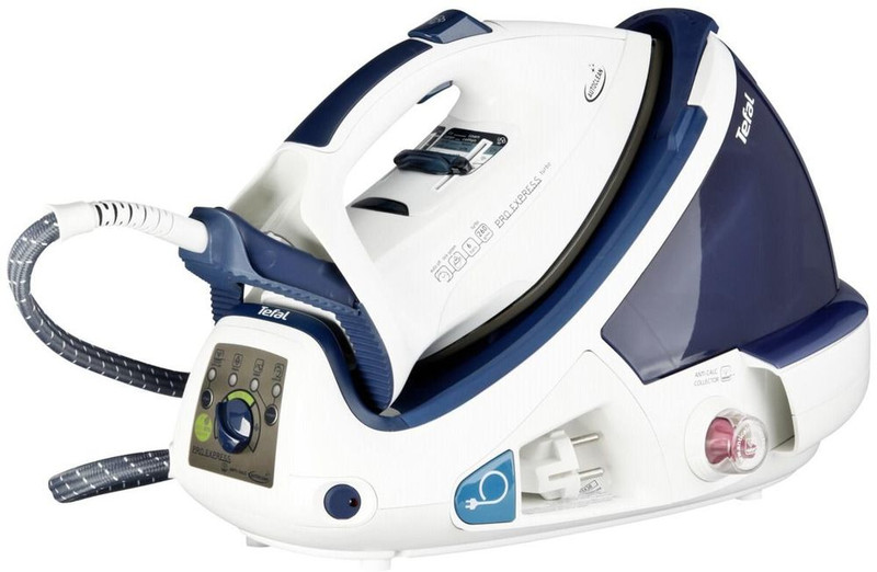 Tefal GV8461 SE 2200W 1.8L Palladium soleplate Blue,White steam ironing station