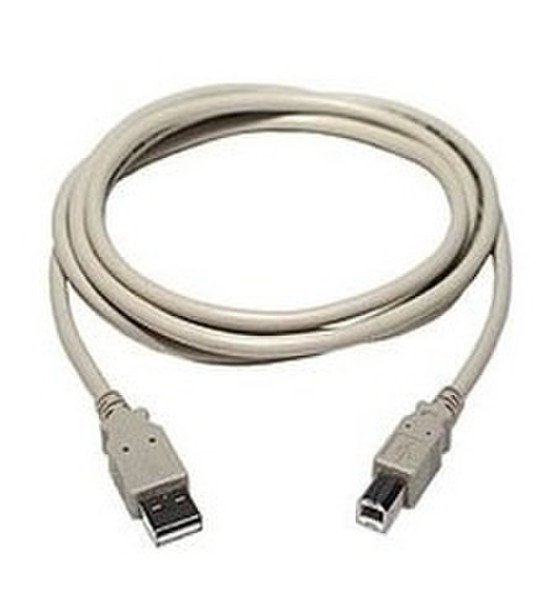 Cables Direct 2 m, USB/USB, M/M 2м USB A USB B Серый