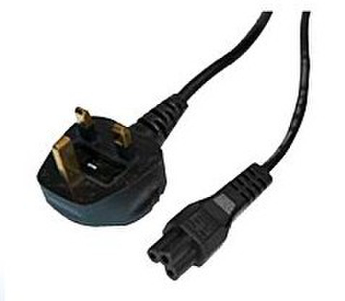 Cables Direct RB-290 1.8m Power plug type G C6 coupler Black power cable