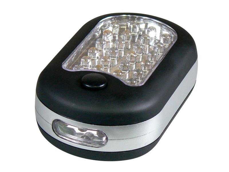 Emos 24+3 LED Magnetische Befestigung Taschenlampe LED Schwarz