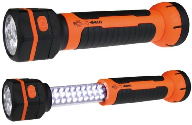 Emos 1450000040 Universal flashlight LED Black,Orange flashlight