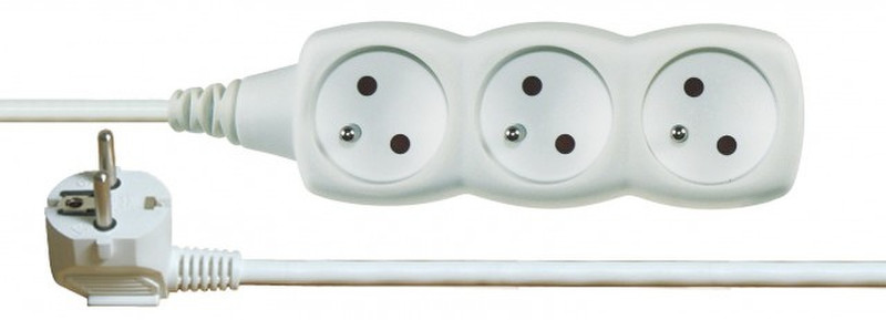 Emos 1902030500 3AC outlet(s) Weiß Stromverteilereinheit (PDU)