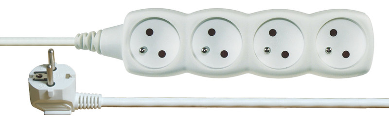 Emos 1902040150 4AC outlet(s) Weiß Stromverteilereinheit (PDU)