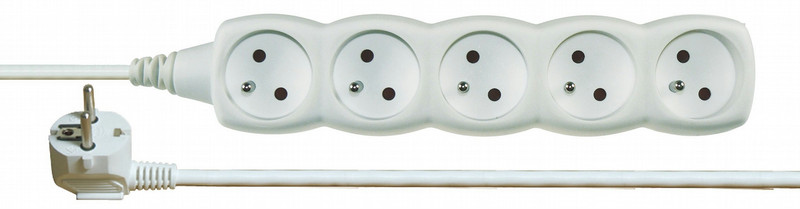 Emos 1902050700 5AC outlet(s) White power distribution unit (PDU)