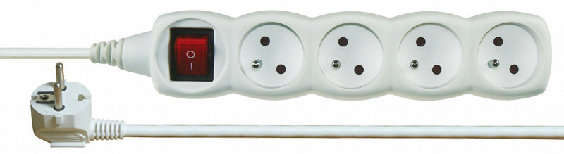 Emos 1902141000 4AC outlet(s) White power distribution unit (PDU)