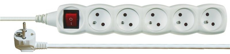 Emos 1902150200 5AC outlet(s) Weiß Stromverteilereinheit (PDU)