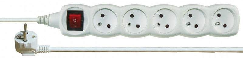 Emos 1902151000 5AC outlet(s) Weiß Stromverteilereinheit (PDU)