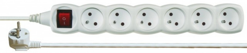 Emos 1902160300 6AC outlet(s) White power distribution unit (PDU)