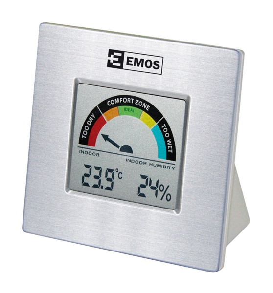 Emos 440L Innenraum Electronic environment thermometer Silber