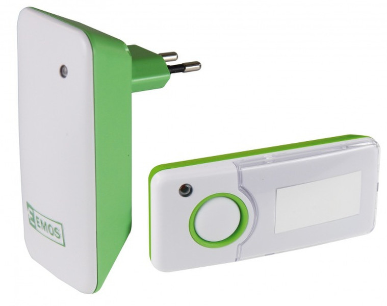 Emos P5710 Wireless door bell kit Зеленый, Белый