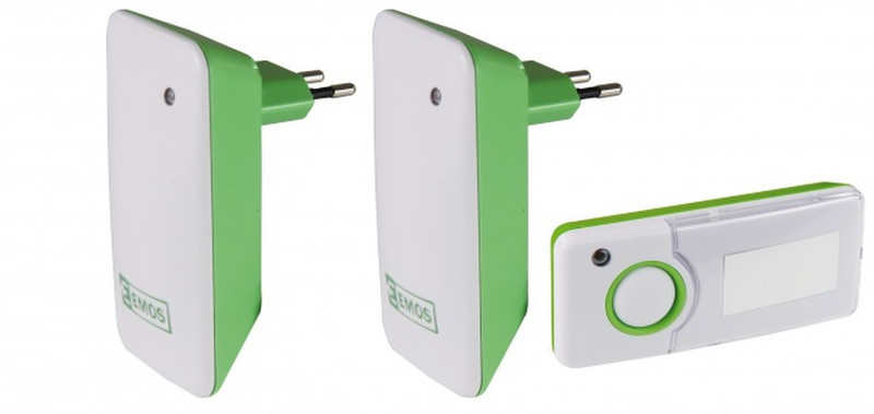 Emos P5710-2R Wireless door bell kit Зеленый, Белый