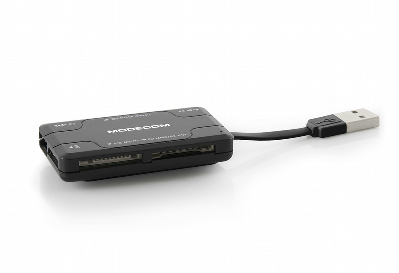 Modecom CR-COMBO2 USB 2.0 Черный устройство для чтения карт флэш-памяти