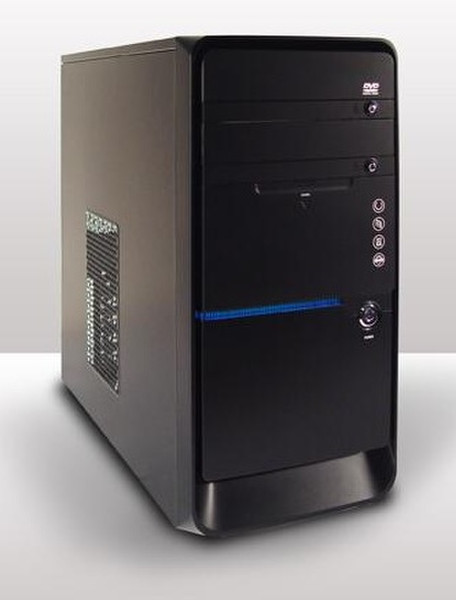 Crono CR-MT03 Mini-Tower Schwarz Computer-Gehäuse